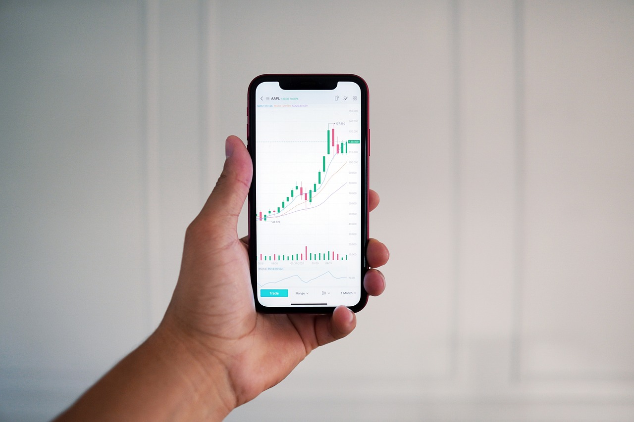 Smartphone with mobile banking app